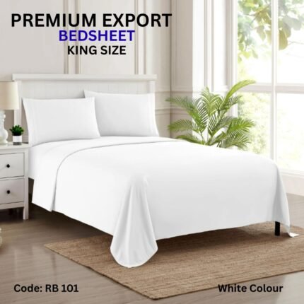 White Bedsheet Set ( King Size)