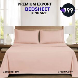 Cream Colour Bedsheet