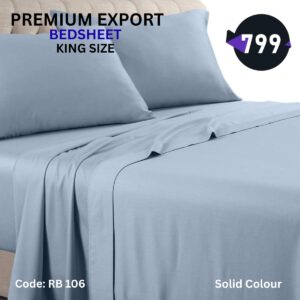 Solid Blue Bedsheet