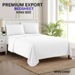 White Bedsheet Set (King Size)  (S10)