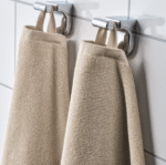 Taupe Grey Bath Towel 100% Cotton - Image 3
