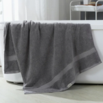 Bath Sheet Towel Grey Colour T5 - Image 4