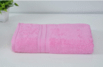 Bath Towel Pink Colour - Image 2