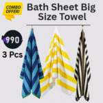Bath Set Big Size 3 Pcs Combo Towel – 100% Cotton