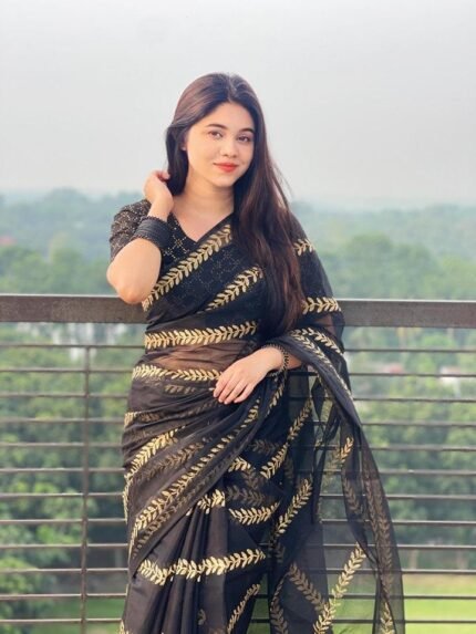 Block Print Sharee with Blouse