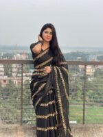 Block Print Sharee with Blouse - Image 4