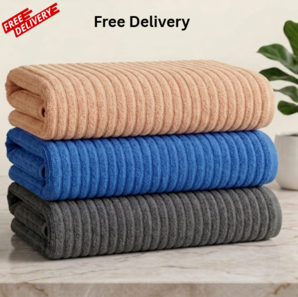 3 Pcs Bath Sheet Towel – (S3:2)