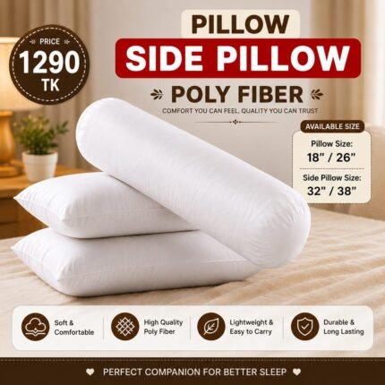 2 Pcs Head Pillow And 1 Pcs Side Pillow