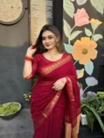 Check Sharee with running blause pcs - Image 2