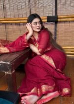 Check Sharee with running blause pcs - Image 5