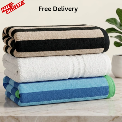 3 Pcs Bath Sheet Towel – (ST3:3)